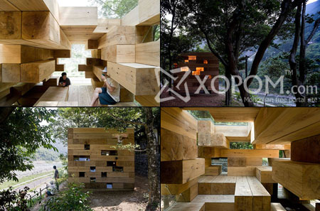 Япон уран барималчийн бүтээсэн Jenga House