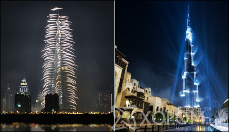 Дэлхийн хамгийн өндөр цамхаг Burj Khalifa-гийн нээлт [видео]