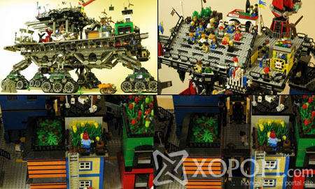 Dave DeGobbi-гийн Lego тоглоомоор бүтээсэн хөдөлгөөнт хот [15 фото]