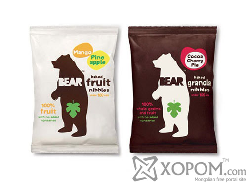 Bear Baked Nibbles Package Design