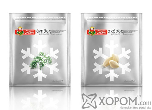 Uncle Statis Frozen Herbs Package Design