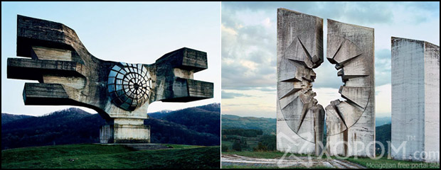 Югославын хаягдаж мартагдсан хөшөө дурсгалууд [19 зураг]