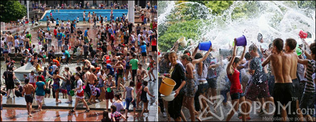 Зуны халуун өдрийг усаар наадаж өнгөрүүлсэн Харьковын нэг өдөр [42 зураг]
