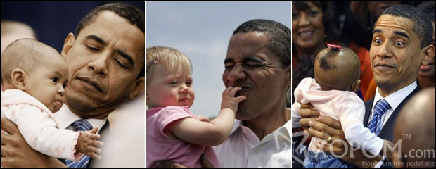 АНУ-ын ерөнхийлөгч Обама бяцхан жаалуудын хамт [46 зураг]