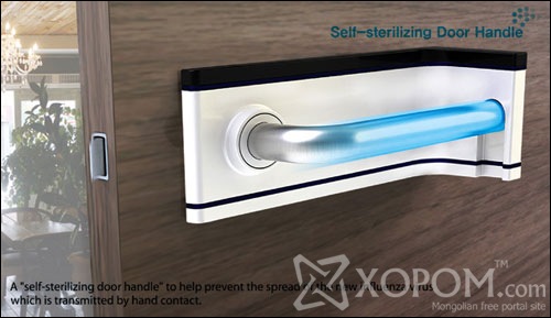 Door Handle With Self-sterilization System - High Tech Gadgets To Give Your Home A Futuristic Look