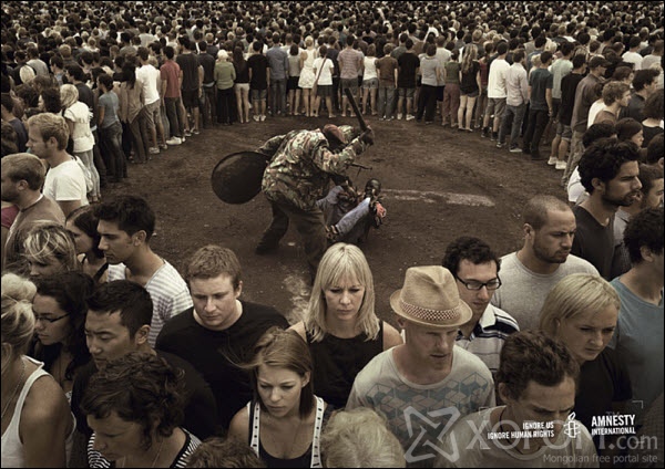 ignore us ignore human rights 60 Creative Public Awareness Ads That Makes You Think
