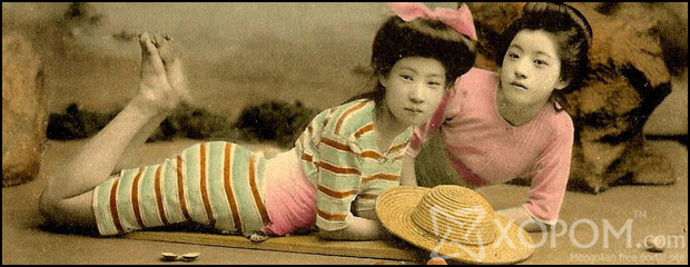 XIX зууны сүүл, XX зууны эхэн үеийн бикинитэй Япон бүсгүйчүүд [39 зураг]