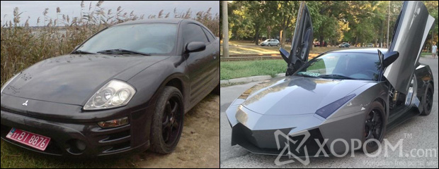 Украйн залуу Mitsubishi Eclipse машинаа нүд унам Lamborghini Reventon болгож хувиргажээ